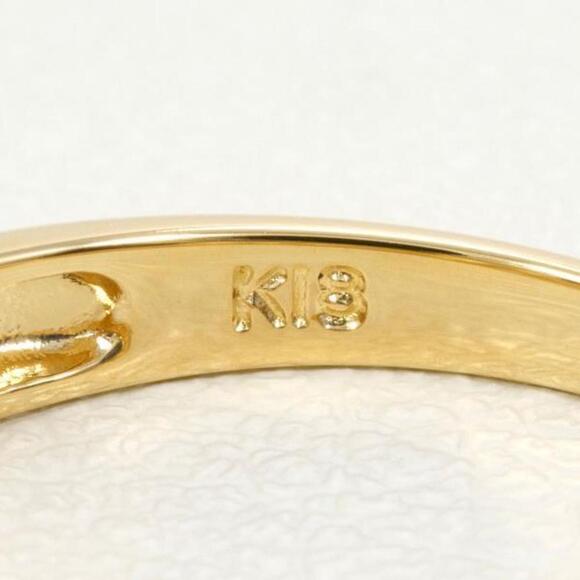 Other K18 Yellow Gold Diamond Ring 12 Metal Ring in Excellent Condition - Picture 6 of 7